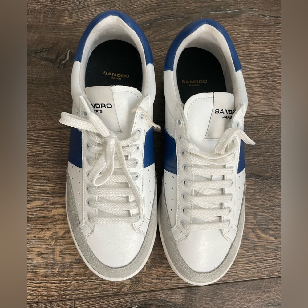 Sandro leather sneakers size 40 - Picture 3 of 6